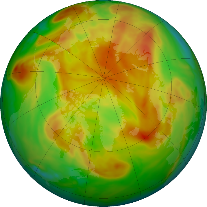 Arctic ozone map for 04 May 2021